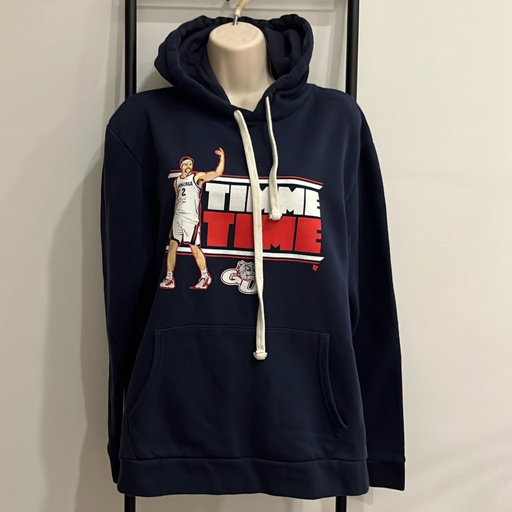 Breaking Wear Drew Timmer Hoodie Sweatshirt Gonzaga Bulldogs Blue Men Size M